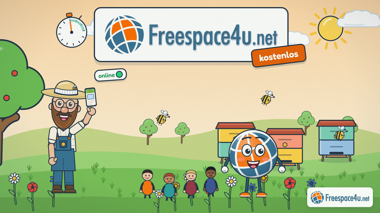 Vorschaubild des Erklärvideos: Imker Emil, seine Bienen und der Freespace4u-Globus